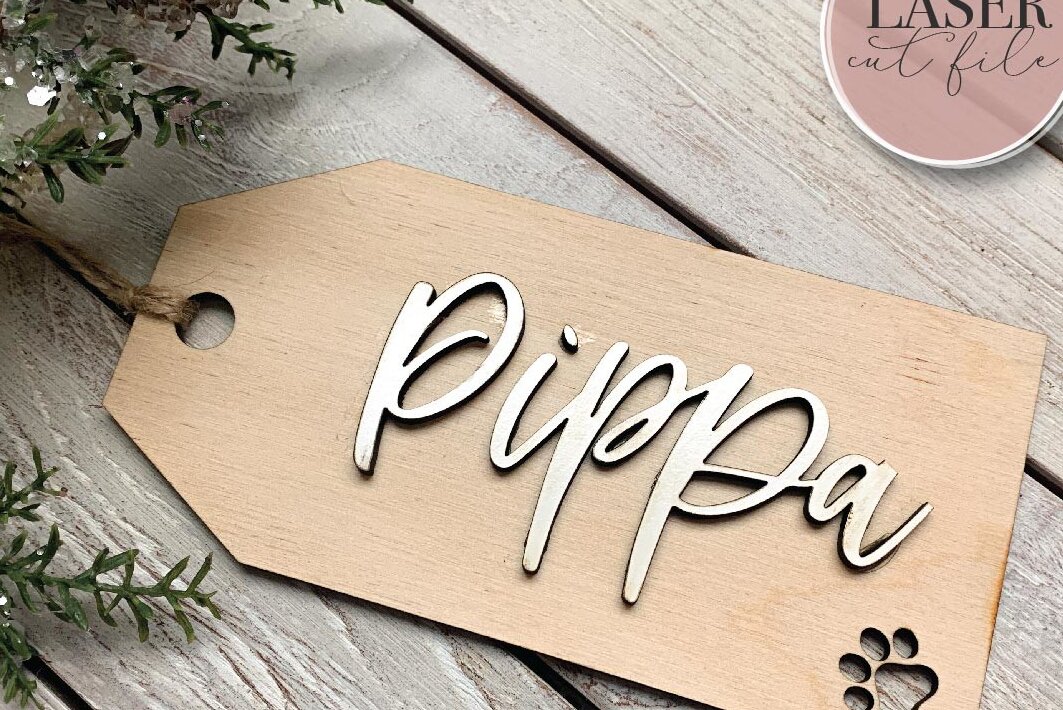 Σετ των 2 Intra απο ξύλο plywood 3mm-4mm πάχος – Κάλτσες για κατοικίδια Laser Δίασταση  20x20 cm INTRAFABR-74512646