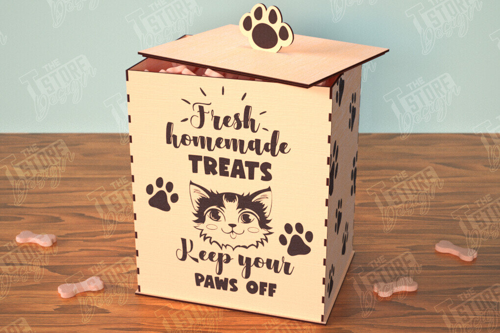 Σετ των 2 Intra απο ξύλο plywood 3mm-4mm πάχος – Δοχεία κέρασμα για κατοικίδια|Αξεσουάρ τροφοδοσίας Δίασταση  20x20 cm INTRAFABR-112630586