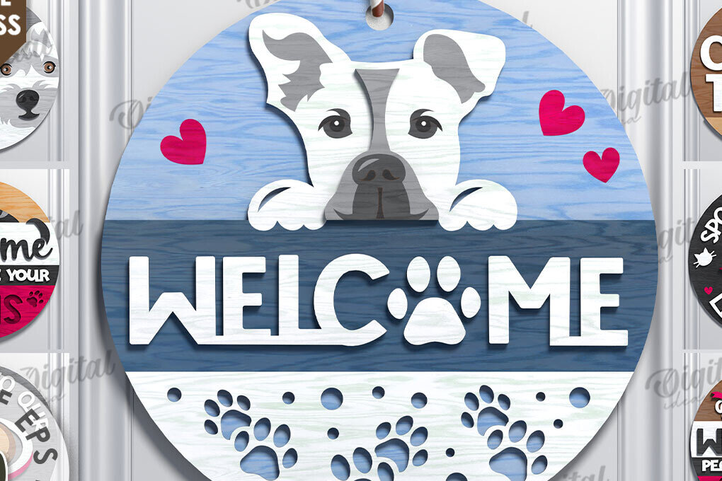 Σετ των 2 Intra απο ξύλο plywood 3mm-4mm πάχος – Πακέτο κοπής λέιζερ στρογγυλών πινακίδων για κατοικίδια Δίασταση  20x20 cm INTRAFABR-111292577