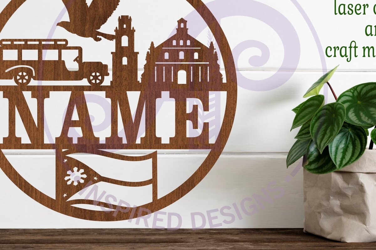 Σετ των 2 Intra απο ξύλο plywood 3mm-4mm πάχος – Φιλιππίνες Σήμα ονόματος Art Δίασταση  20x20 cm INTRAFABR-81295102