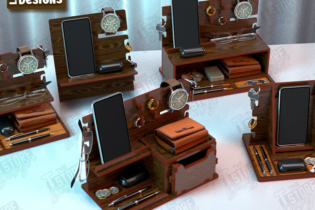 Σετ των 2 Intra απο ξύλο plywood 3mm-4mm πάχος – Πακέτο σταθμών σύνδεσης τηλεφώνου|Βάση ρολογιού Δίασταση  20x20 cm INTRAFABR-119069233