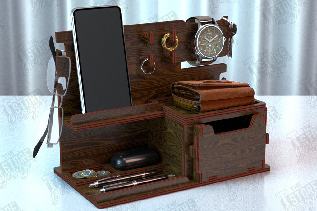 Σετ των 2 Intra απο ξύλο plywood 3mm-4mm πάχος – Τηλεφωνικός σταθμός σύνδεσης | Βάση ρολογιού |CNC Δίασταση  20x20 cm INTRAFABR-119069209