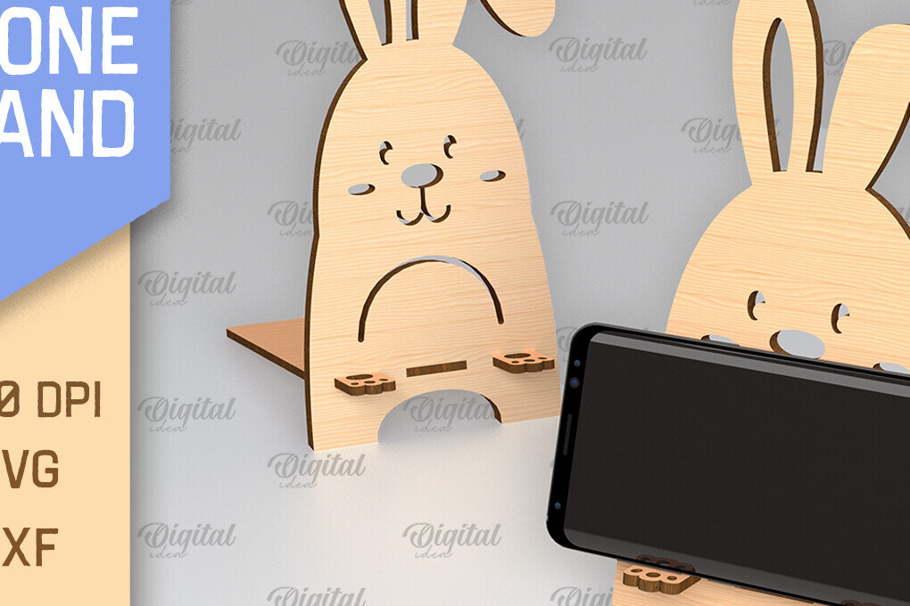 Σετ των 2 Intra απο ξύλο plywood 3mm-4mm πάχος – Κοπή με λέιζερ βάσης τηλεφώνου. Τρισδιάστατη βάση τηλεφώνου Δίασταση  20x20 cm INTRAFABR-88838102