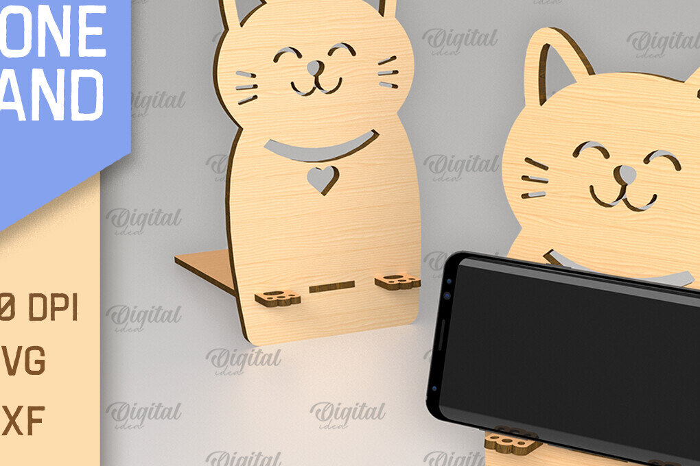 Σετ των 2 Intra απο ξύλο plywood 3mm-4mm πάχος – Κοπή με λέιζερ βάσης τηλεφώνου. Τρισδιάστατη βάση τηλεφώνου Δίασταση  20x20 cm INTRAFABR-88838166