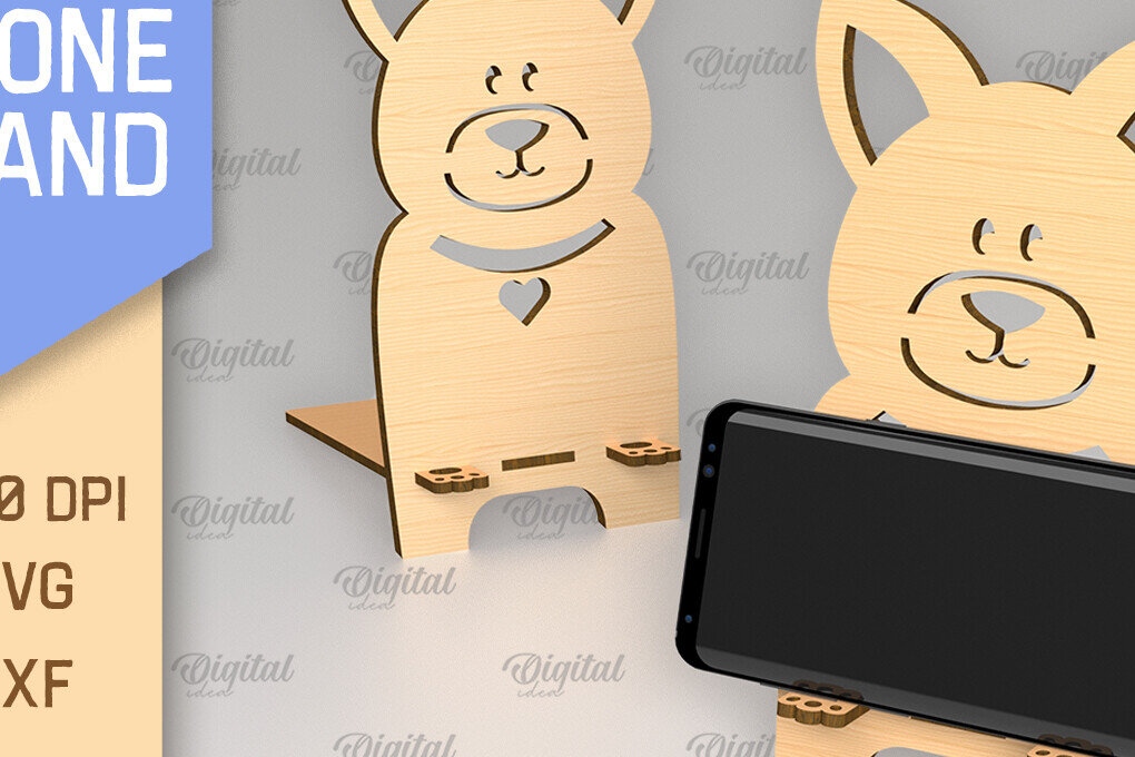 Σετ των 2 Intra απο ξύλο plywood 3mm-4mm πάχος – Κοπή με λέιζερ βάσης τηλεφώνου. Τρισδιάστατη βάση τηλεφώνου Δίασταση  20x20 cm INTRAFABR-88838655