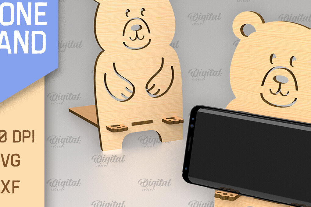 Σετ των 2 Intra απο ξύλο plywood 3mm-4mm πάχος – Κοπή με λέιζερ βάσης τηλεφώνου. Τρισδιάστατη βάση τηλεφώνου Δίασταση  20x20 cm INTRAFABR-88838846