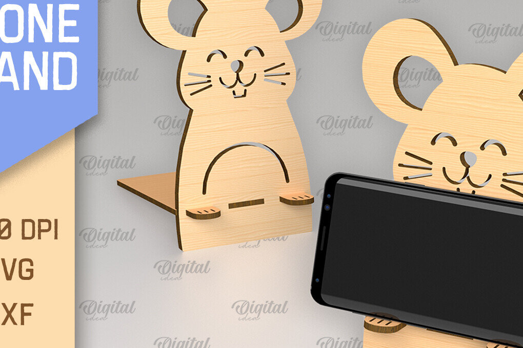 Σετ των 2 Intra απο ξύλο plywood 3mm-4mm πάχος – Κοπή με λέιζερ βάσης τηλεφώνου. Τρισδιάστατη βάση τηλεφώνου Δίασταση  20x20 cm INTRAFABR-88838903