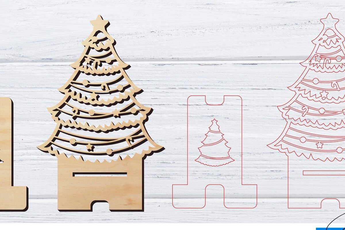 Σετ των 2 Intra απο ξύλο plywood 3mm-4mm πάχος – Κοπή λέιζερ βάσης τηλεφώνου | Κινητό Τηλέφωνο Δίασταση  20x20 cm INTRAFABR-33563882