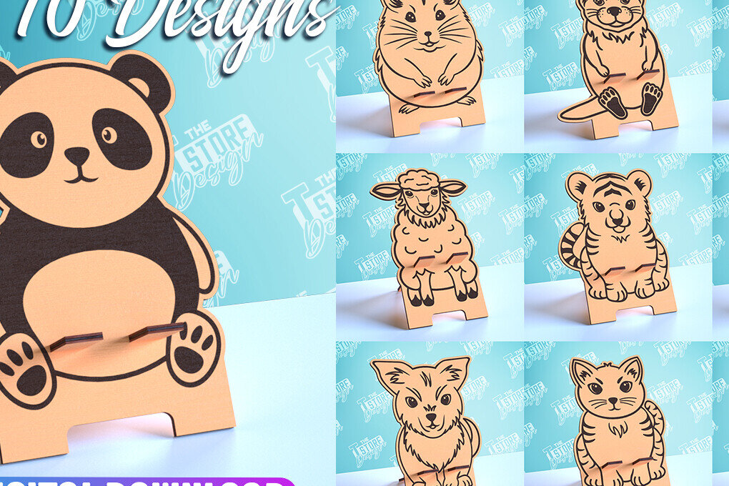 Σετ των 2 Intra απο ξύλο plywood 3mm-4mm πάχος – Πακέτο σχεδίασης κοπής με λέιζερ βάσης τηλεφώνου |CNC Δίασταση  20x20 cm INTRAFABR-100044269