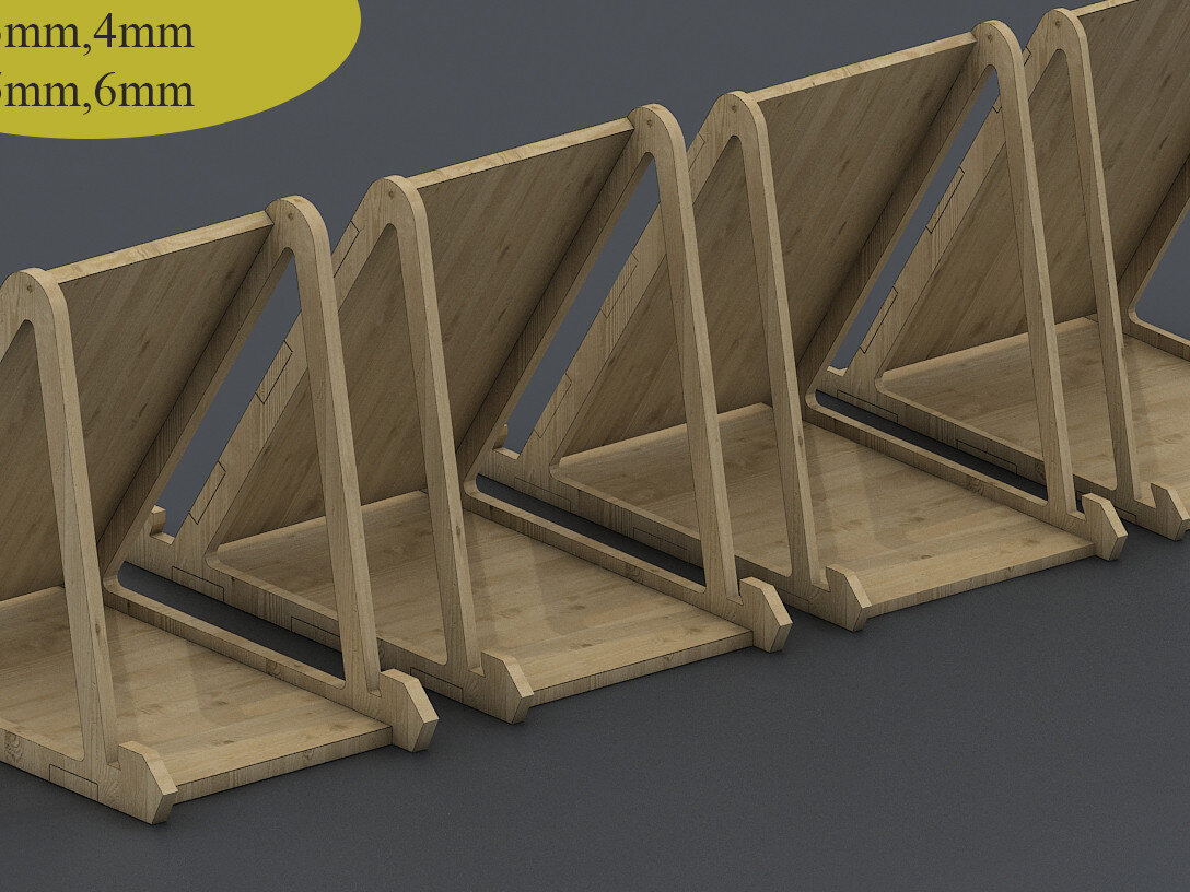 Σετ των 2 Intra απο ξύλο plywood 3mm-4mm πάχος – Αρχείο Laser βάσης τηλεφώνου, θήκη τηλεφώνου 262 Δίασταση  20x20 cm INTRAFABR-53993124