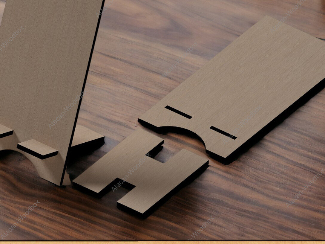 Σετ των 2 Intra απο ξύλο plywood 3mm-4mm πάχος – Θήκες φωτογραφιών για αρχεία λέιζερ τηλεφωνικής βάσης Δίασταση  20x20 cm INTRAFABR-92299492