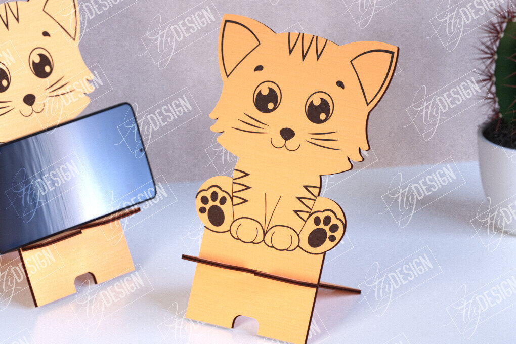 Σετ των 2 Intra απο ξύλο plywood 3mm-4mm πάχος – Τηλεφωνική βάση | Τραπεζοθήκη Smartphone Δίασταση  20x20 cm INTRAFABR-110670192