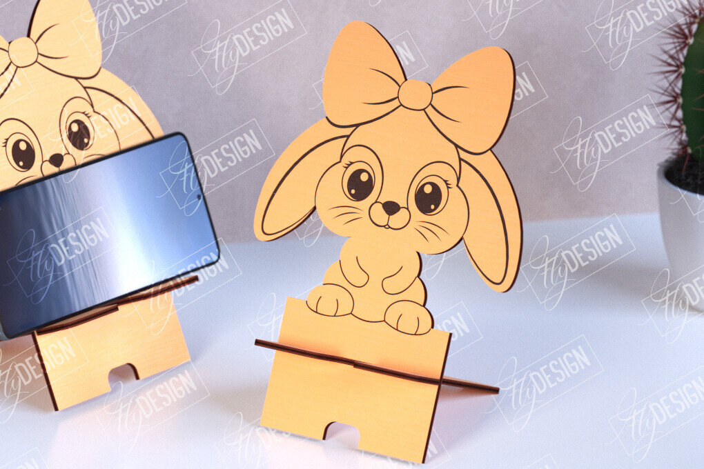 Σετ των 2 Intra απο ξύλο plywood 3mm-4mm πάχος – Τηλεφωνική βάση | Τραπεζοθήκη Smartphone Δίασταση  20x20 cm INTRAFABR-110670197