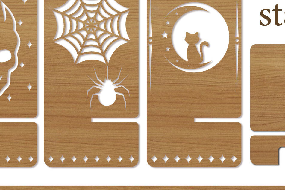 Σετ των 2 Intra απο ξύλο plywood 3mm-4mm πάχος – Πρότυπο βάσης τηλεφώνου με αποκοπή Δίασταση  20x20 cm INTRAFABR-15964825