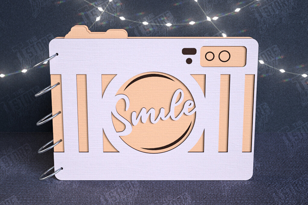 Σετ των 2 Intra απο ξύλο plywood 3mm-4mm πάχος – Εξώφυλλα άλμπουμ φωτογραφιών | Ξύλινο Βιβλίο | CNC Δίασταση  20x20 cm INTRAFABR-112682137