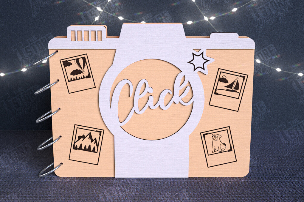 Σετ των 2 Intra απο ξύλο plywood 3mm-4mm πάχος – Εξώφυλλα άλμπουμ φωτογραφιών | Ξύλινο Βιβλίο | CNC Δίασταση  20x20 cm INTRAFABR-112682203