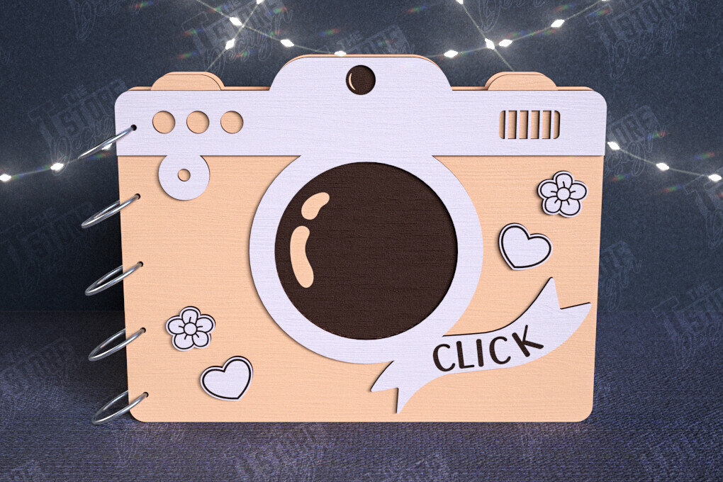 Σετ των 2 Intra απο ξύλο plywood 3mm-4mm πάχος – Εξώφυλλα άλμπουμ φωτογραφιών | Ξύλινο Βιβλίο | CNC Δίασταση  20x20 cm INTRAFABR-112682328