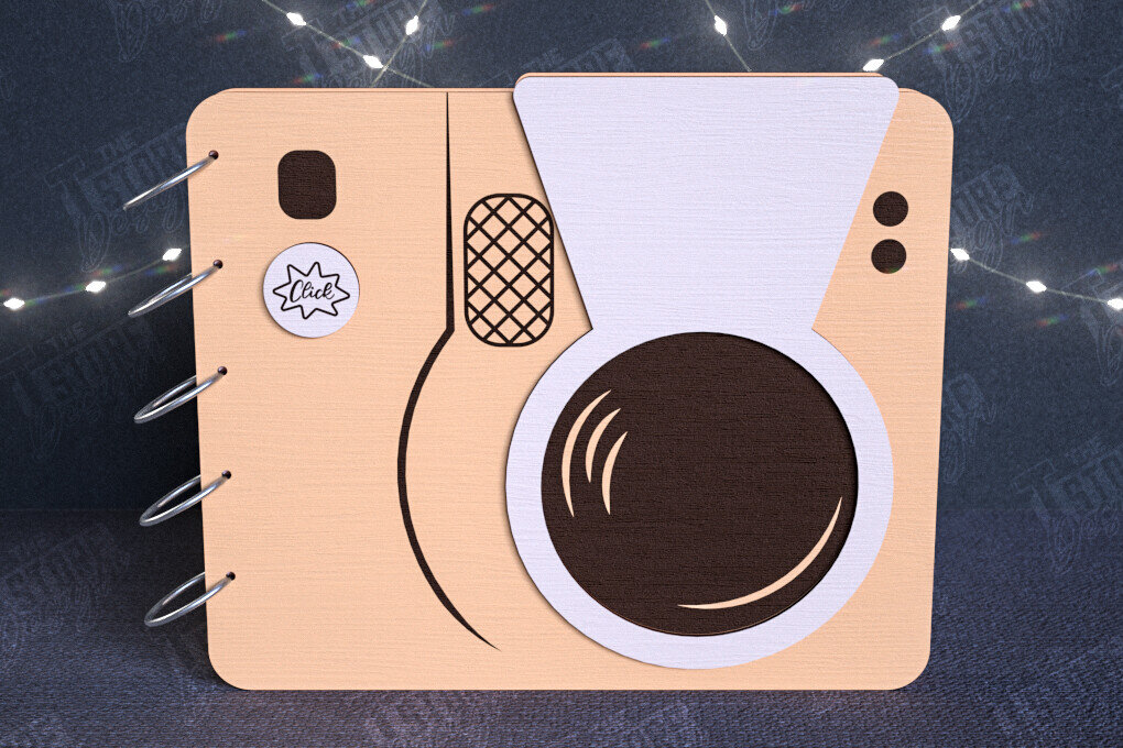 Σετ των 2 Intra απο ξύλο plywood 3mm-4mm πάχος – Εξώφυλλα άλμπουμ φωτογραφιών | Ξύλινο Βιβλίο | CNC Δίασταση  20x20 cm INTRAFABR-112682383