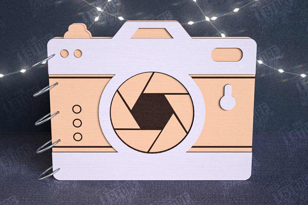 Σετ των 2 Intra απο ξύλο plywood 3mm-4mm πάχος – Εξώφυλλα άλμπουμ φωτογραφιών | Ξύλινο Βιβλίο | CNC Δίασταση  20x20 cm INTRAFABR-112682135