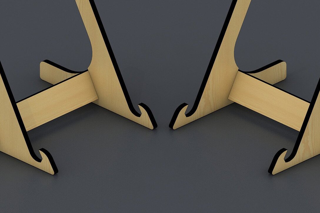 Σετ των 2 Intra απο ξύλο plywood 3mm-4mm πάχος – Φωτογραφία, θήκη πιάτων Εμφάνιση κομμένων αρχείων 032 Δίασταση  20x20 cm INTRAFABR-34327631