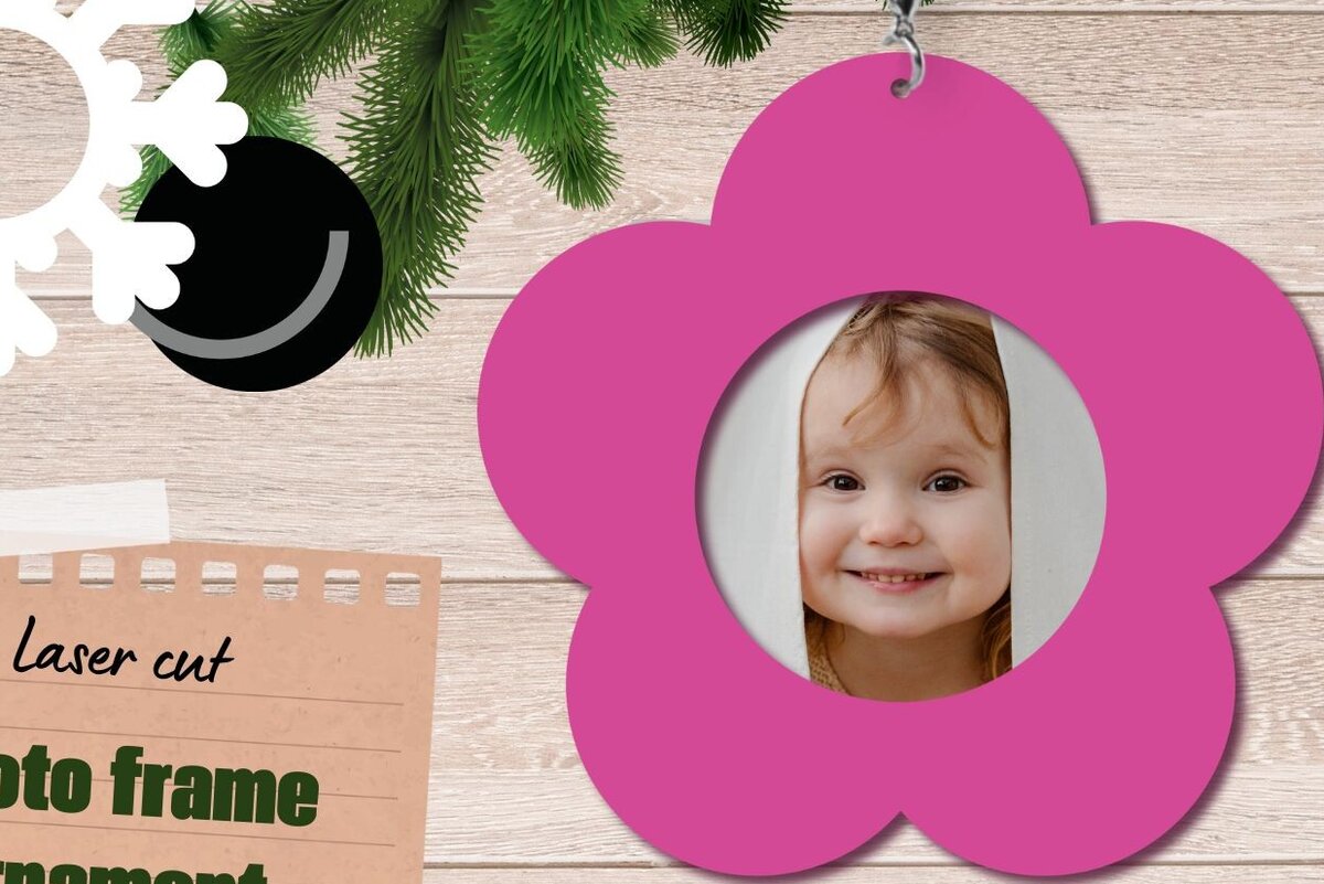 Σετ των 2 Intra απο ξύλο plywood 3mm-4mm πάχος – Κορνίζα φωτογραφιών, καλοκαιρινό στολίδι Δίασταση  20x20 cm INTRAFABR-82712812