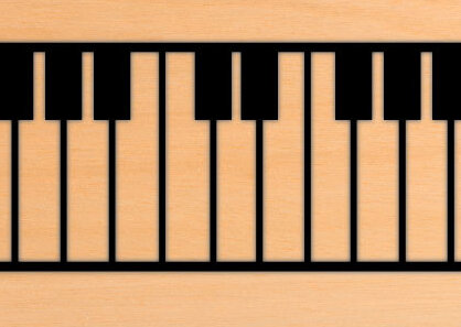 Intra απο ξύλο plywood 3mm-4mm πάχος – Διακόσμηση τοίχου Piano Metal Art Decor Laser Δίασταση  40x30 cm INTRAFABR-70872145