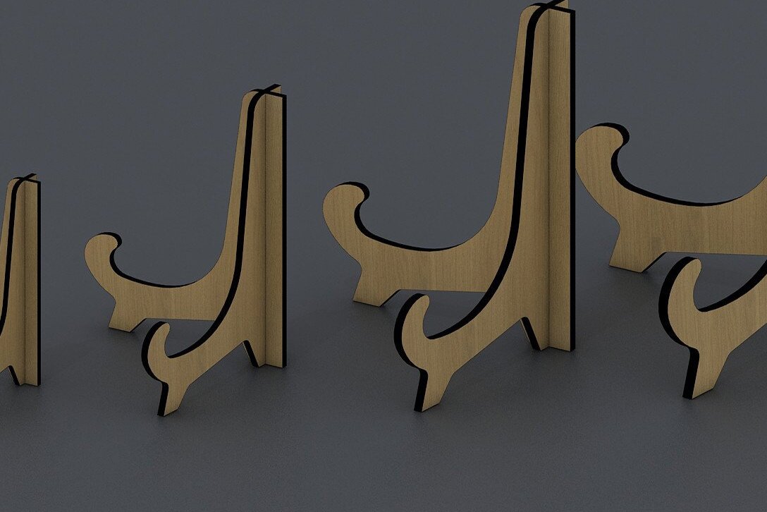 Intra απο ξύλο plywood 3mm-4mm πάχος – Pic Frame Stand Photo Holder Display 025 Δίασταση  45x45 cm INTRAFABR-34326399