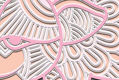 Σετ των 2 Intra απο ξύλο plywood 3mm-4mm πάχος – Κοπή με λέιζερ χοίρων Δίασταση  20x20 cm INTRAFABR-36316012