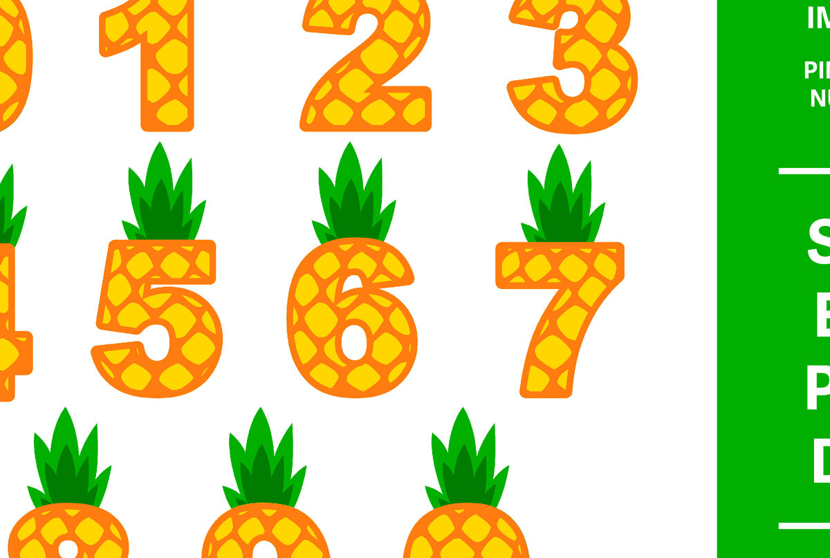 Σετ των 2 Intra απο ξύλο plywood 3mm-4mm πάχος – Πακέτο με αριθμούς ανανά Δίασταση  20x20 cm INTRAFABR-95843330