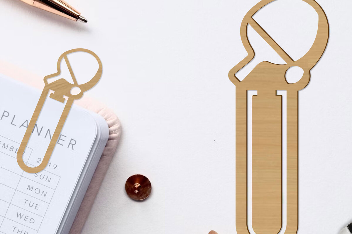 Σετ των 2 Intra απο ξύλο plywood 3mm-4mm πάχος – Ping-Pong Bookmark Papercut Δίασταση  20x20 cm INTRAFABR-97250718