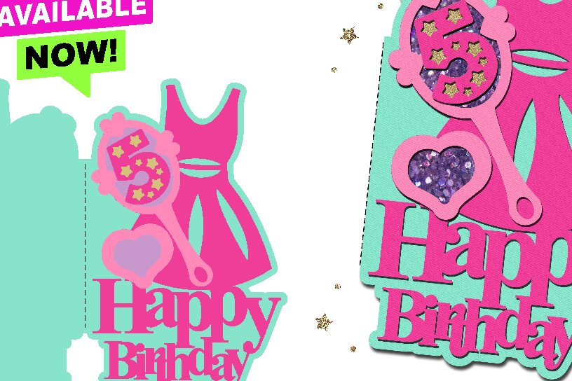 Σετ των 2 Intra απο ξύλο plywood 3mm-4mm πάχος – Κάρτα ροζ κούκλας 3D Δίασταση  20x20 cm INTRAFABR-108119430