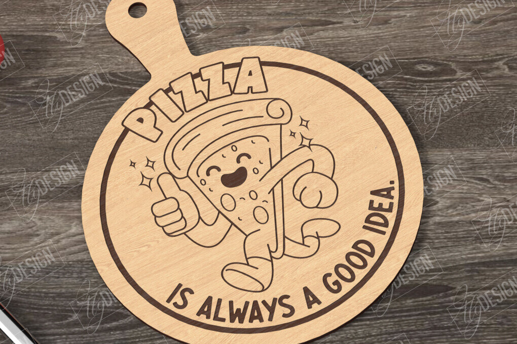 Σετ των 2 Intra απο ξύλο plywood 3mm-4mm πάχος – Pizza Board| Σανίδα κοπής |CNC Δίασταση  20x20 cm INTRAFABR-121513000
