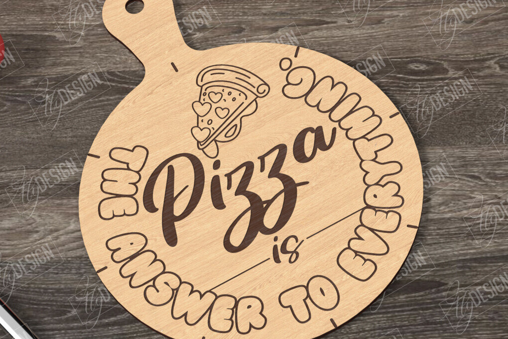 Σετ των 2 Intra απο ξύλο plywood 3mm-4mm πάχος – Pizza Board | Σανίδα κοπής Δίασταση  20x20 cm INTRAFABR-122009107