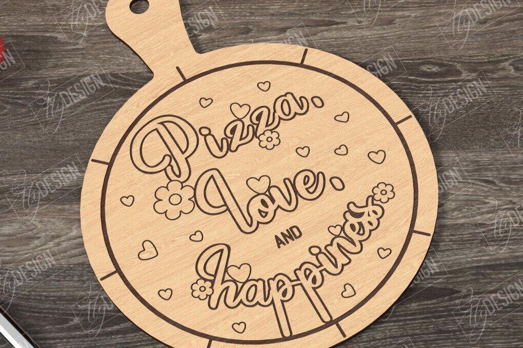 Σετ των 2 Intra απο ξύλο plywood 3mm-4mm πάχος – Pizza Board | Σανίδα κοπής Δίασταση  20x20 cm INTRAFABR-122009111