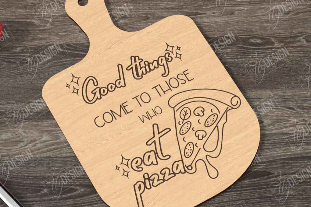 Σετ των 2 Intra απο ξύλο plywood 3mm-4mm πάχος – Pizza Board | Σανίδα κοπής Δίασταση  20x20 cm INTRAFABR-122009099