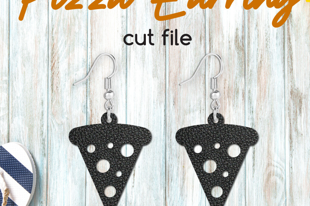 Σετ των 3 Intra απο ξύλο plywood 3mm-4mm πάχος – Σκουλαρίκι πίτσας, Food Jewelry Δίασταση  5x5 cm INTRAFABR-117234978