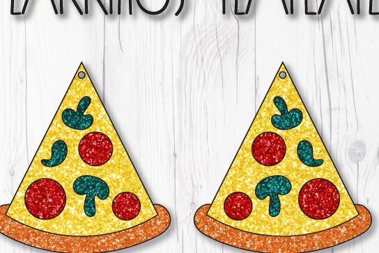 Σετ των 3 Intra απο ξύλο plywood 3mm-4mm πάχος – Πρότυπο σκουλαρίκια πίτσας Δίασταση  5x5 cm INTRAFABR-8146662