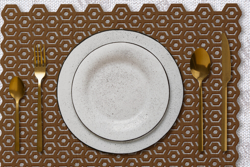 Σετ των 2 Intra απο ξύλο plywood 3mm-4mm πάχος – Σουπλά Κοπή Laser | Σέρβις τραπεζιών | CNC Δίασταση  20x20 cm INTRAFABR-123835163