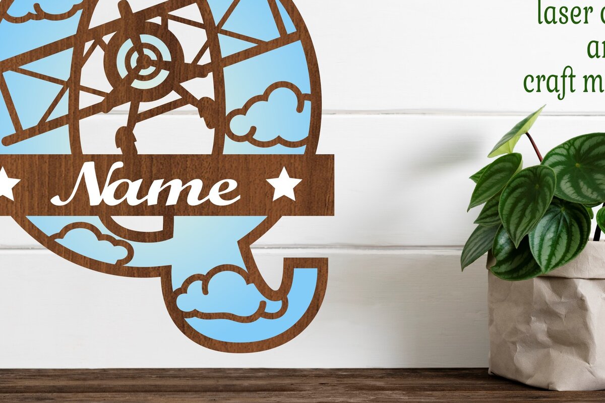 Σετ των 2 Intra απο ξύλο plywood 3mm-4mm πάχος – Επίπεδο κεφαλαίο μονόγραμμα Γράμμα Q Αποκοπή Δίασταση  20x20 cm INTRAFABR-74294724