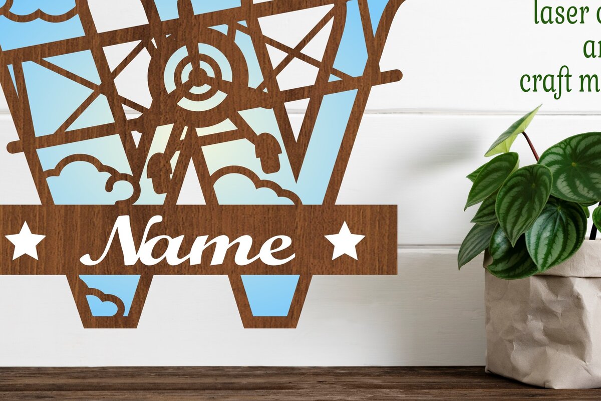 Σετ των 2 Intra απο ξύλο plywood 3mm-4mm πάχος – Επίπεδο κεφαλαίο μονόγραμμα Γράμμα W Αποκοπή Δίασταση  20x20 cm INTRAFABR-74294892