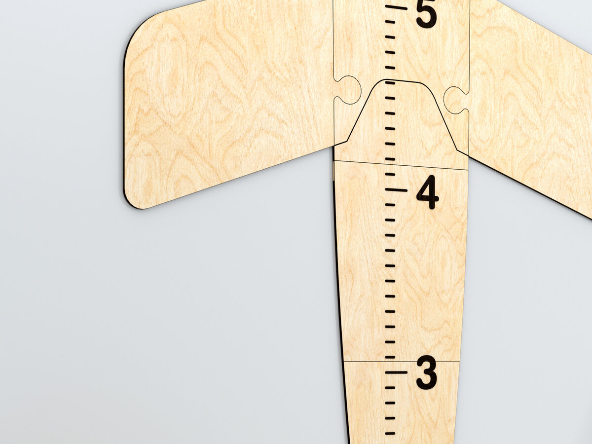 Σετ των 2 Intra απο ξύλο plywood 3mm-4mm πάχος – Διάγραμμα ανάπτυξης αεροπλάνου, Τέχνη τοίχου αεροπλάνου Δίασταση  40x30 cm INTRAFABR-65816246