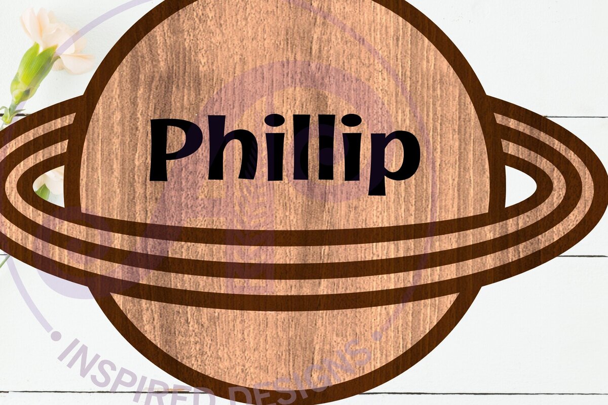 Σετ των 2 Intra απο ξύλο plywood 3mm-4mm πάχος – Πλανήτης περίγραμμα δύο επιπέδων όνομα Δίασταση  20x20 cm INTRAFABR-111174664