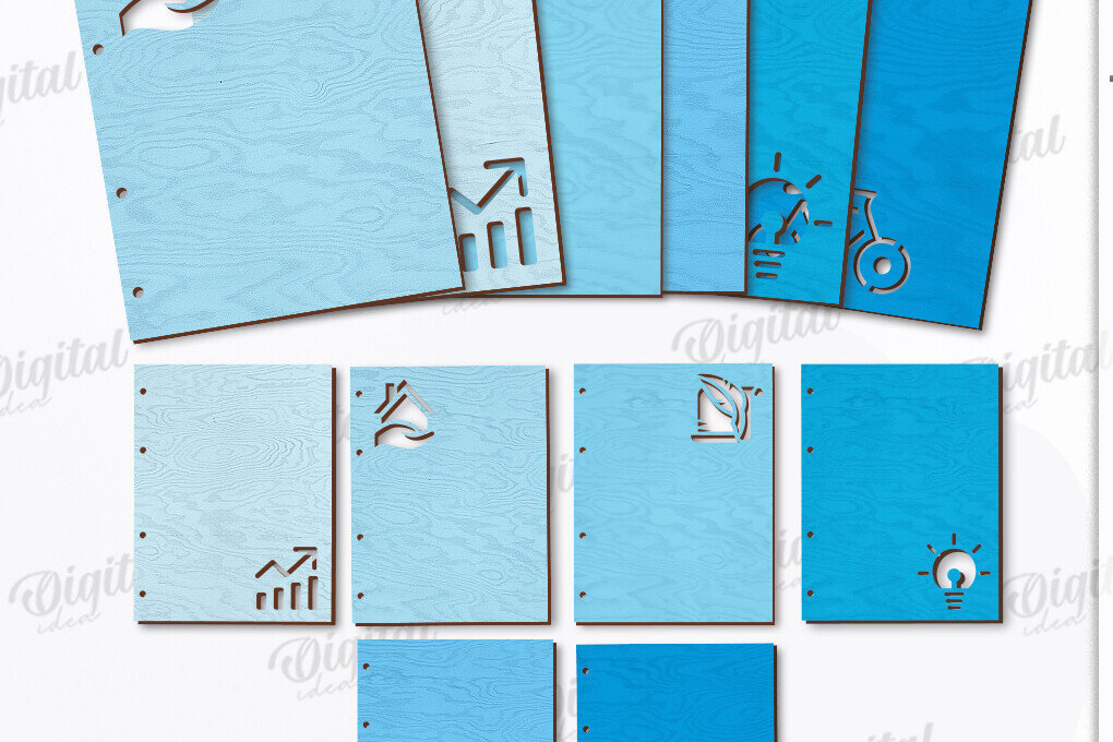 Σετ των 2 Intra απο ξύλο plywood 3mm-4mm πάχος – Planner Dividers Cut Laser Δίασταση  20x20 cm INTRAFABR-123494852