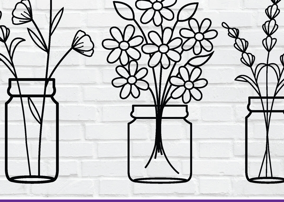 Intra απο ξύλο plywood 3mm-4mm πάχος – Αρχεία κοπής με λέιζερ τέχνης τοίχου φυτών λουλουδιών Δίασταση  40x30 cm INTRAFABR-76881542