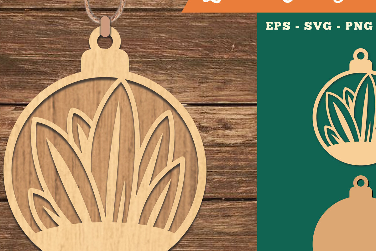 Σετ των 2 Intra απο ξύλο plywood 3mm-4mm πάχος – Φυτικό στολίδι κοπής με λέιζερ 2 Δίασταση  20x20 cm INTRAFABR-109982774