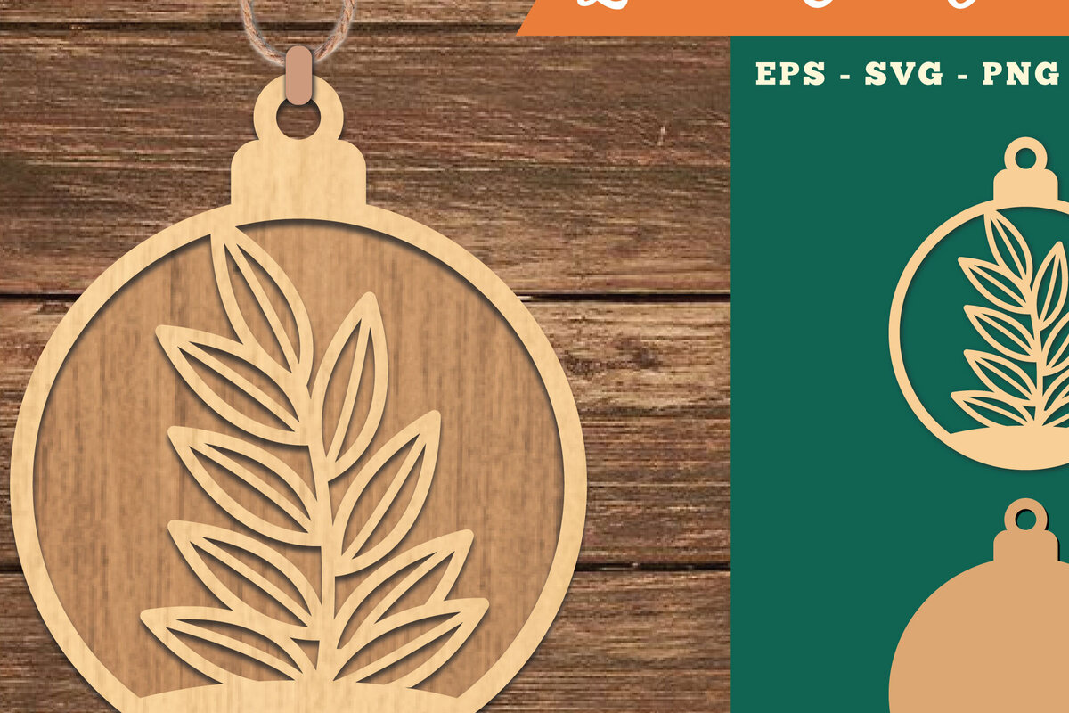 Σετ των 2 Intra απο ξύλο plywood 3mm-4mm πάχος – Φυτικό στολίδι κοπής με λέιζερ 4 Δίασταση  20x20 cm INTRAFABR-109982813