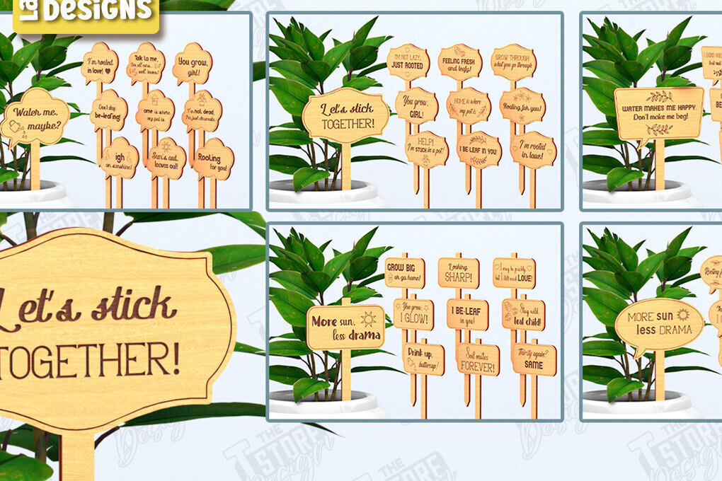 Σετ των 2 Intra απο ξύλο plywood 3mm-4mm πάχος – Πακέτο στοιχημάτων φυτών | Χαρακτική με λέιζερ Δίασταση  20x20 cm INTRAFABR-119672553