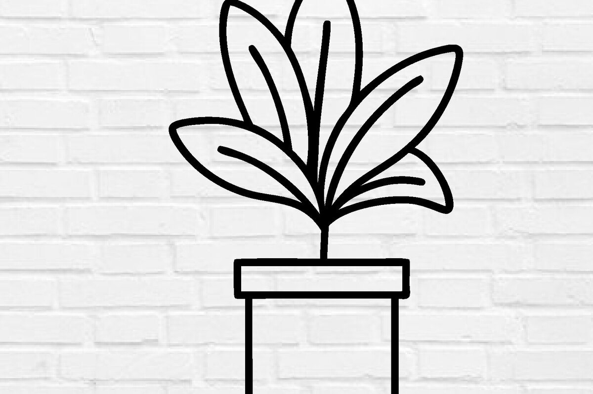 Intra απο ξύλο plywood 3mm-4mm πάχος – Αρχείο κοπής με λέιζερ τέχνης τοίχου φυτών Δίασταση  40x30 cm INTRAFABR-100952454