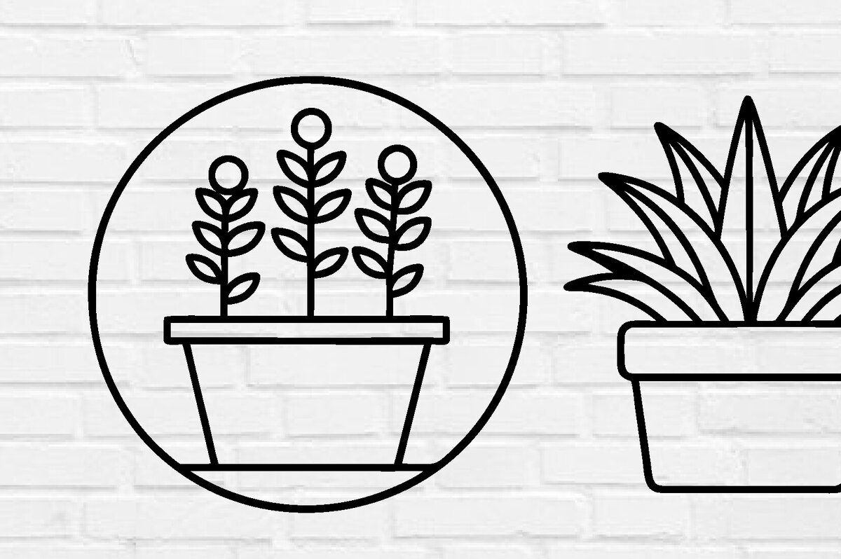 Intra απο ξύλο plywood 3mm-4mm πάχος – Αρχεία κοπής με λέιζερ τέχνης τοίχου φυτών Δίασταση  40x30 cm INTRAFABR-100953770