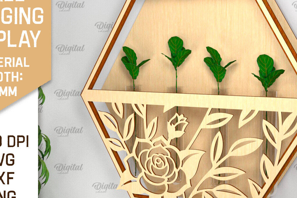 Σετ των 2 Intra απο ξύλο plywood 3mm-4mm πάχος – επίτοιχη οθόνη φυτών Δίασταση  20x20 cm INTRAFABR-93222870